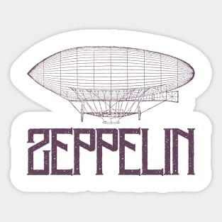 Zeppelin retro Sticker
